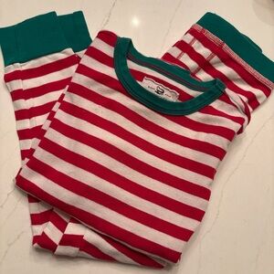 Crewcuts Red and White Striped Pajama Set